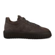 Hogan Brun Mocka Snörskor Sneakers Brown, Herr