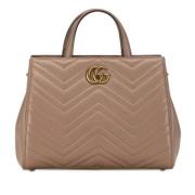 Gucci Vintage Pre-owned Laeder gucci-vskor Beige, Dam