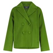 Max Mara Weekend Elegant Ull Blazer Jacka Green, Dam