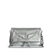 Zadig & Voltaire Silver Rock Nano Wings Väska Gray, Dam