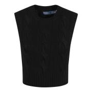 Polo Ralph Lauren Ärmlös Pullover i Svart Black, Dam