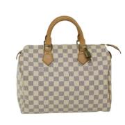 Louis Vuitton Vintage Pre-owned Canvas louis-vuitton-vskor Beige, Dam