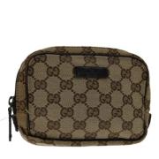 Gucci Vintage Pre-owned Canvas gucci-vskor Beige, Dam