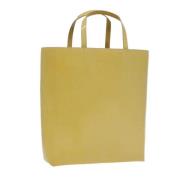 Prada Vintage Pre-owned Belagd canvas handvskor Yellow, Dam