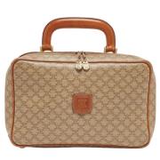 Celine Vintage Pre-owned Laeder handvskor Beige, Dam