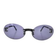 Chanel Vintage Pre-owned Plast solglasgon Purple, Dam