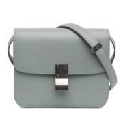 Celine Vintage Pre-owned Laeder crossbodyvskor Gray, Dam