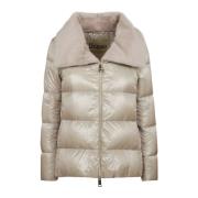 Herno Ultralight Faux Fur Bomberjacka Beige, Dam