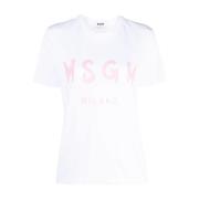 Msgm T-Shirts White, Dam