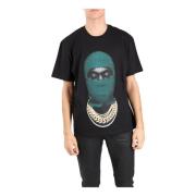 IH NOM UH NIT Bomull T-shirt med Fronttryck Black, Herr