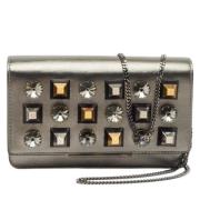 Fendi Vintage Pre-owned Laeder plnbcker Gray, Dam