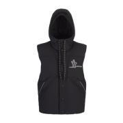 Moncler Svart Dunvadderad Gilet Baldy Black, Herr