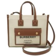 Burberry Vintage Pre-owned Canvas handvskor Beige, Dam