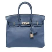 Hermès Vintage Pre-owned Laeder totevskor Blue, Dam