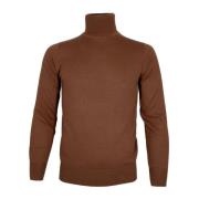 Cashmere Company Brun Cashmere Silk Slim Fit Tröja Brown, Herr