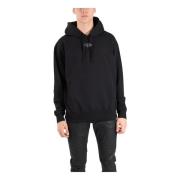 Diesel Hoodie med Framficka och Logotyp Black, Herr