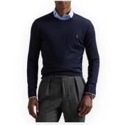 Polo Ralph Lauren Merino Crewneck Pullover Sweater Blue, Herr