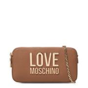 Love Moschino Brun Clutchväska för Kvinnor Brown, Dam