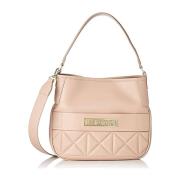 Love Moschino Stilren Läder Väska Beige, Dam