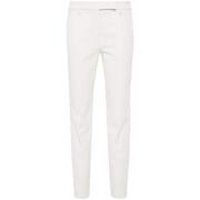 Brunello Cucinelli Vita Cigarettbyxor Slim Fit White, Dam