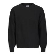 Colorful Standard Oversized Merino Wool Crew Sweater Black, Dam