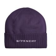 Givenchy Ull Logo Hatt Kvinnor Italien Purple, Herr