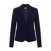 Riani Elegant Blazer med En Knapp Blue, Dam