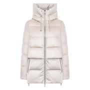 Duno Kort Parka Jacka Beige, Dam