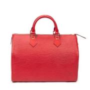 Louis Vuitton Vintage Pre-owned Laeder handvskor Red, Dam