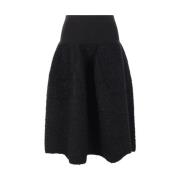 Cfcl Svart Textured Lurex Kjol Black, Dam