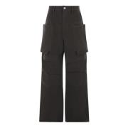 Rick Owens Cargo Drill Bomullsbyxor Gray, Herr