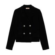 Twinset Svart ytterkläder jacka stil Aw24 Black, Dam