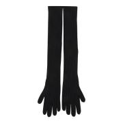 Dries Van Noten Svarta Vinterhandskar 9706 Black, Dam