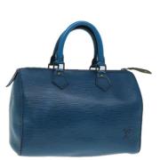 Louis Vuitton Vintage Pre-owned Laeder handvskor Blue, Dam