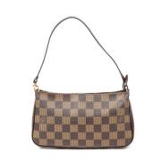 Louis Vuitton Vintage Pre-owned Belagd canvas handvskor Brown, Dam