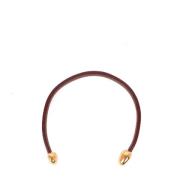 Bottega Veneta Vintage Pre-owned Laeder halsband Brown, Dam