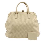 Bottega Veneta Vintage Pre-owned Laeder handvskor Beige, Dam