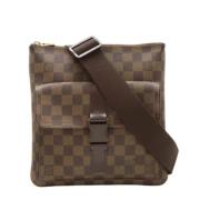 Louis Vuitton Vintage Pre-owned Canvas axelremsvskor Brown, Dam