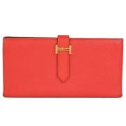 Hermès Vintage Pre-owned Laeder plnbcker Red, Dam