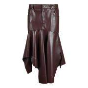 Philosophy di Lorenzo Serafini Brun Asymmetrisk Knappkjol Aw24 Brown, ...