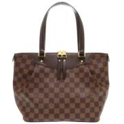 Louis Vuitton Vintage Pre-owned Canvas axelremsvskor Brown, Dam