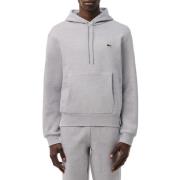 Lacoste Essentiell huvtröja med broderad krokodil Gray, Herr