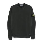 Stone Island Grå Tröja med Signatur Kompassmärke Gray, Herr