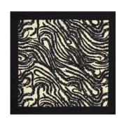 Heartmade Elegant Sidenscarf i Öken Svart Black, Dam