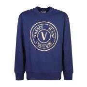 Versace Jeans Couture Blå Sweatshirt Aw24 Stilren Casual Mode Blue, He...