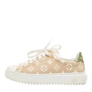 Louis Vuitton Vintage Pre-owned Belagd canvas sneakers Beige, Dam