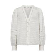 Co'Couture Waveding Skjorta Blus White, Dam