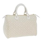 Louis Vuitton Vintage Pre-owned Canvas handvskor White, Dam