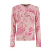 MC2 Saint Barth Vinter Ullblandning Crew-Neck Jumper Pink, Dam