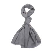 Eleventy Kashmir Ull Siden Scarf Gray, Dam